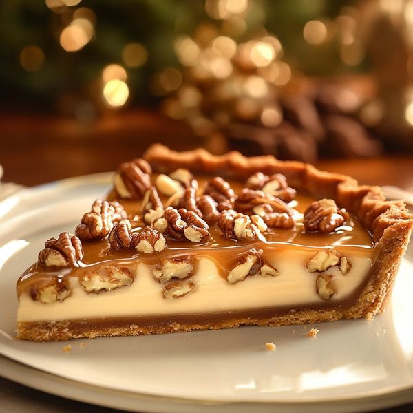 Torta de Nozes com Caramelo Salgado